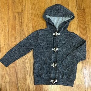 Gap Toggle Charcoal Gray Hooded Cardigan